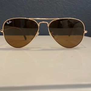 RAY BAN small gold rimmed aviators